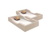 Kit 2 Caminha Infantil modelo Montessori em Espuma D 26 Desmontável tecido Suede