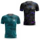 Kit 2 Camisa Dry Masculina Academia Fitness Musculação Treino Proteção UV Kit 2 Camisa Dry Masculina Academia Fitness Musculação Treino Proteção UV