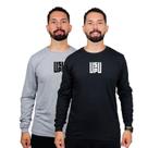 Kit 2 Camisa Manga Longa Masculina Frio Dia Dia Confortavel