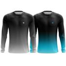 Kit 2 Camisa Masculina Manga Longa Festas Camiseta Proteção UV Estilo Inconfundível Proteção Solar
