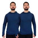 Kit 2 Camisa Termica Segunda Pele Moto Uv Frio Calor Capuz