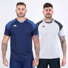 Kit 2 Camisas Kappa Sammy Cinza e Marinho