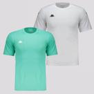 Kit 2 Camisas Kappa Tully Verde e Branca