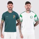 Kit 2 Camisas Palmeiras Energy e Alviverde Branca e Verde