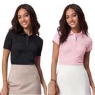 Kit 2 Camisas Polo Feminina Baby Look Piquet Poliéster