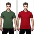 Kit 2 Camisas Polo Masculina Piquet 100% poliéster Kit 2 Camisas Polo Masculina Piquet 100% poliéster
