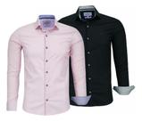 Kit 2 Camisas Sociais Masculina Algodão Elastano Amil 1808