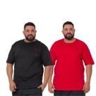 Kit 2 Camiseta Básica Plus Size Ridens Melhor Qualidade Veja