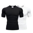 Kit 2 Camiseta de Compressão Trançada Rash Guard Jiujitsu Academia Ciclismo Treino Justa Apertada Co