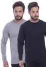 Kit 2 camiseta Masculina Manga Longa TechMalhas 100% Algodão macia leve Kit 2 camiseta Masculina Manga Longa TechMalhas 100% Algodão macia leve