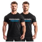 Kit 2 Camiseta Personal Trainer DryFit Uniforme Academia