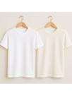 Kit 2 Camisetas Básicas Streetwear Camisa T-Shirt Masculina Slim Algodão Várias Cores