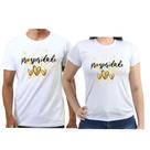 Kit 2 camisetas casal prosperidade ano novo festa réveillon