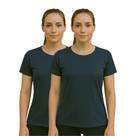 Kit 2 Camisetas Feminina Básica Dry Fit Lisa Tradicional