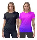 Kit 2 Camisetas Feminina Fitness Academia Treino Proteção Uv Kit 2 Camisetas Feminina Fitness Academia Treino Proteção Uv