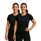 Kit 2 Camisetas Feminina Poliéster Seca Rápido Não Amassa