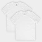 Kit 2 Camisetas Hering Slim Básicas Masculina - Branca