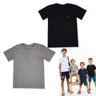 Kit 2 Camisetas Manga Curta Juvenil Menino Lisa Verão Roupa Infantil Masculina T-shirt Básica Criança Tamanho 4-14 Kit 2 Camisetas Manga Curta Juvenil Menino Lisa Verão Roupa Infantil Masculina T-shirt Básica Criança Tamanho 4-14