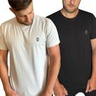 Kit 2 Camisetas Masculina Lisa Algodão Básica
