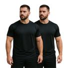 Kit 2 Camisetas Masculina Poliéster Seca Rápido Não Amassa