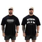 Kit 2 Camisetas Masculinas Oversized Algodão LA & NYC