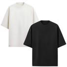 Kit 2 Camisetas Oversized Lisa Unissex Lançamento Imperdível Envio Imediato