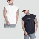 Kit 2 Camisetas Regatas Oversized Cavada Treino 100% algodão Kit 2 Camisetas Regatas Oversized Cavada Treino 100% algodão