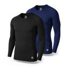 Kit 2 Camisetas Térmicas Masculina Segunda Pele Camisa Uv50+