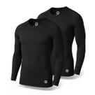 Kit 2 Camisetas Térmicas Masculina Segunda Pele Camisa Uv50+
