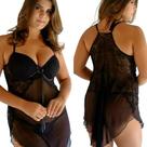 Kit 2 Camisolas Renda Plus Size Bojo Sensual Luxo Noite