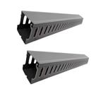 KIT 2 CANALETA 1METRO CADA VENT CINZA 30X30X100MM (AxLxC)