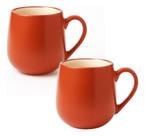 Kit 2 Caneca Café Chá Ceramica Denny Marrom 440ml Servir Gra