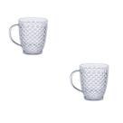 Kit 2 Caneca Chás e Café Luxxor 400 ML Plástico Cristalino 1143 Paramount