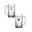 Kit 2 Caneca Copo Caneca Taça Cerveja Choppe Casamento Batizado Batismo Dindo Dinda Madrinha Padrinho