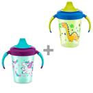 kit 2 Caneca Magia Lillo Copo Antivazamento Aprendizado 207ml