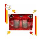 Kit 2 Caneca Porcelana Dia Das Mães e Colher Frases Sortidas - Cosy