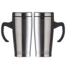Kit 2 Caneca Termica Com Tampa Aço Inox 500ml
