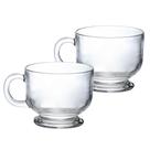 Kit 2 Caneca Xícara De Vidro Jumbo Sopa Caldo Cereal 500ml