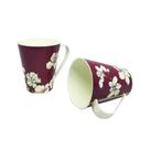 Kit 2 Canecas 360ml Decoradas Para Bebidas Chá Café Resistentes Charmosa Plástico Resistente Cozinha