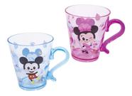 Kit 2 Canecas De Acrílico Mickey & Minnie 300ml - Disney