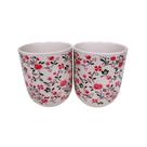 Kit 2 Canecas de Chá Porcelana Copo Oriental 150ml
