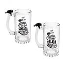 Kit 2 Canecas De Chopp Com Campainha Diversão E Estilo Em Cada