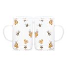 Kit 2 Canecas Vidro Borossilicato Bee Abelhas 280ml Lyor Kit 2 Canecas Vidro Borossilicato Bee Abelhas 280ml Lyor