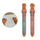 Kit 2 Canetas Esferográficas Retrátil CiS Capivara 10 em 1 Conjunto Escolar Ponta Fina Lettering Cor da Tinta:Colorido