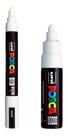 Kit 2 Canetas Posca Brancas PC-5M e PC-7M Uni-Ball Kit 2 Canetas Posca Brancas PC-5M e PC-7M Uni-Ball