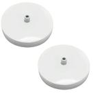 Kit/2 Canopla Lustre Pendente Cilíndrica Vivare Md-1004 11x1,2cm Branco