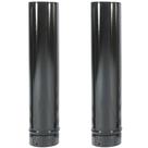 Kit 2 Canos para Chaminé Venax Esmaltado Preto 1/2 Metro 110 Mm 7592