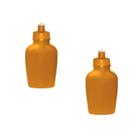 Kit 2 Cantis 500Ml Dourado Plástico Premium