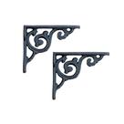 kit 2 cantoneira ferro 12x15 rustico prateleira Mão Francesa