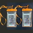 Kit 2 Capa Bolsa Para Celular Laranja